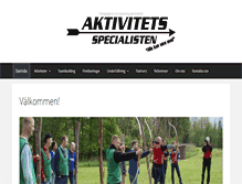 Tablet Screenshot of aktivitetsspecialisten.se